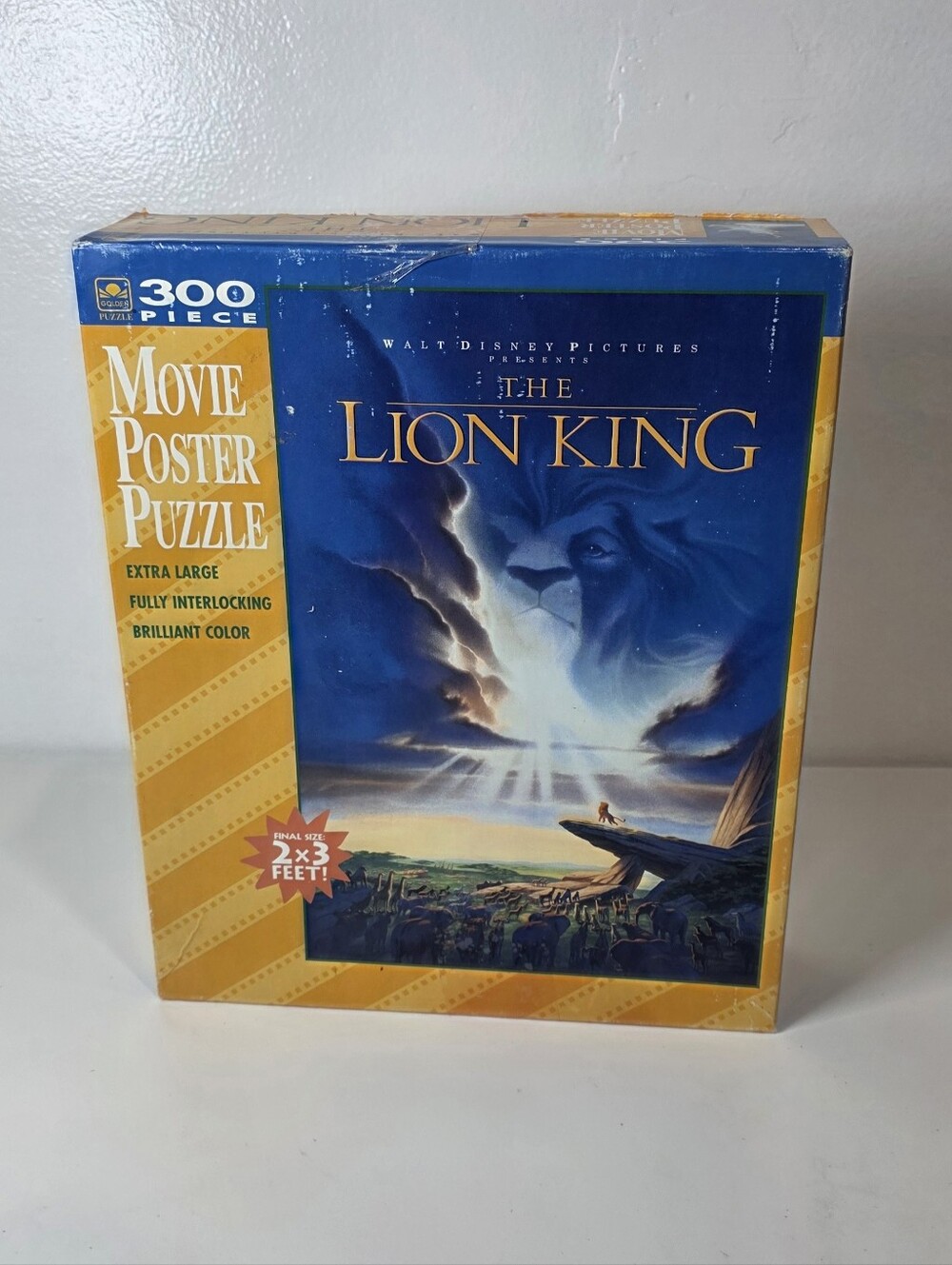 🧩 VTG 90s Walt Disney The Lion King Movie Poster Puzzle 300 Piece 2' x 3'